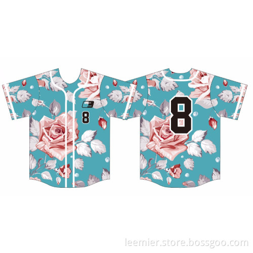 Wholesale Custom Pattern Fashion Baseball Jersey
